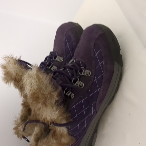 Lands' End Size 6B Suede Quilted Faux fur Bootie #Clearance#Lastprice#N… - Picture 2 of 8